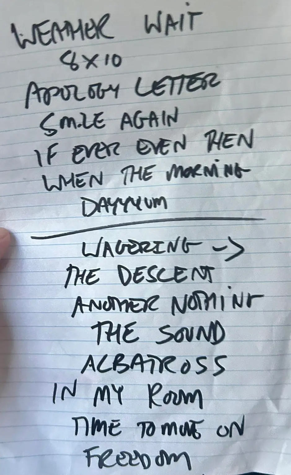 10/16/2025 - Charleston Pour House + "In My Room" - Beach Boys (solo - kicked off the 2nd set) & Encore: "Time To Move On" - Tom Petty (solo) | "Million Dollar Bill" - Dawes (solo) | "Freedom Isn't Free" - Team America (full band)